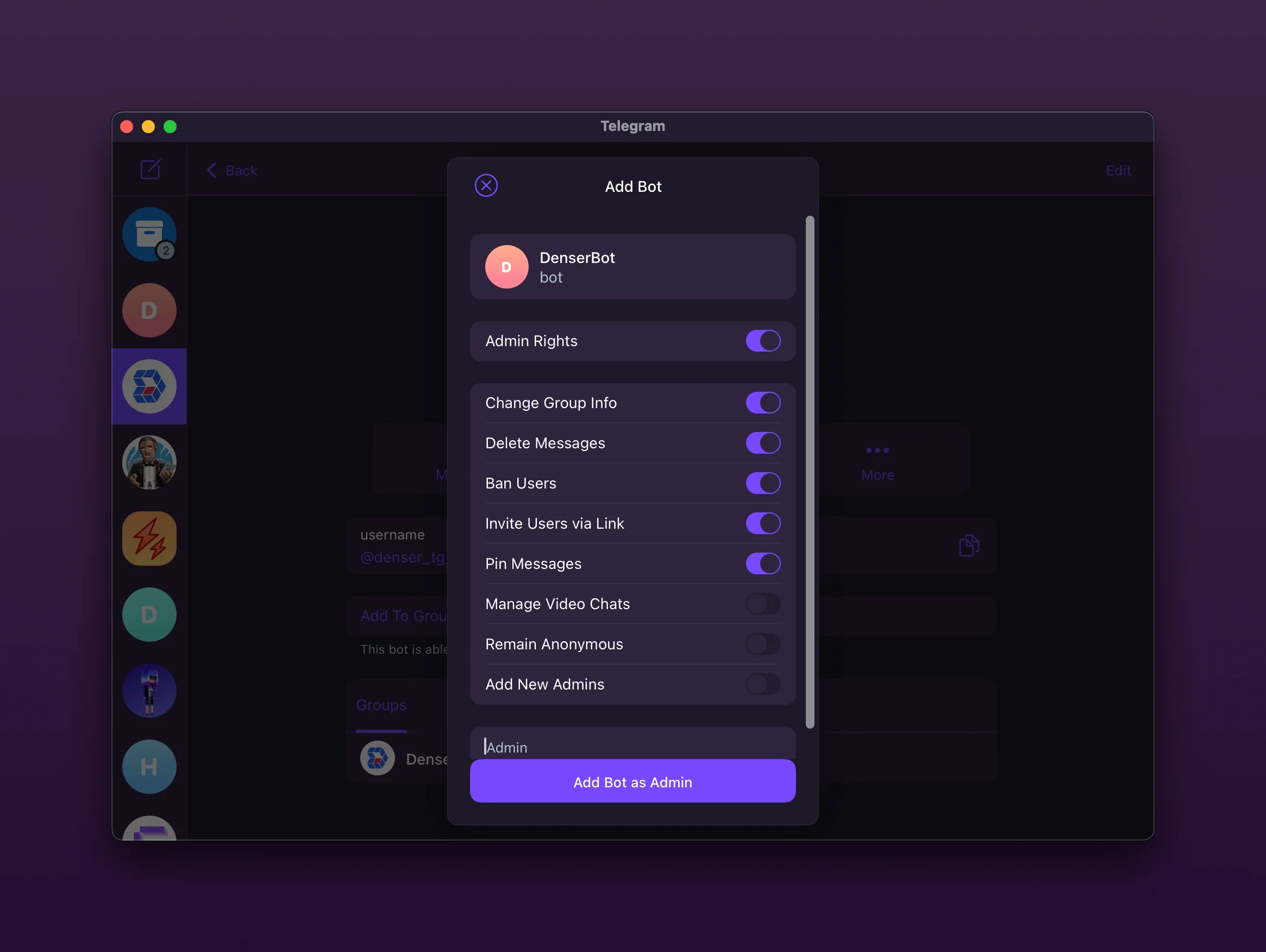 Telegram Channel Info